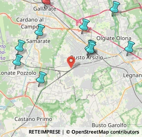 Mappa Via della Piana, 21052 Busto Arsizio VA, Italia (4.75273)