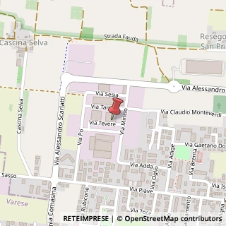 Mappa Via Tevere, 2, 20020 Cesate, Milano (Lombardia)