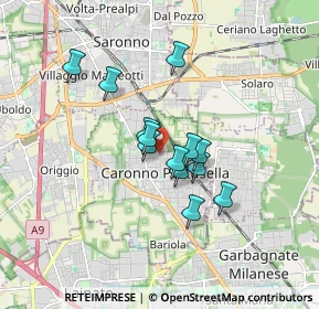 Mappa Via Alessandro Manzoni, 21042 Caronno Pertusella VA, Italia (1.24615)