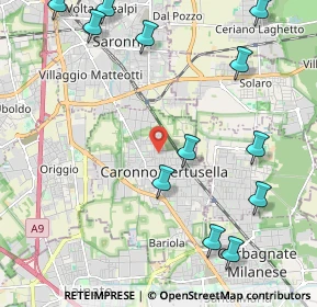 Mappa Via Alessandro Manzoni, 21042 Caronno Pertusella VA, Italia (2.71417)