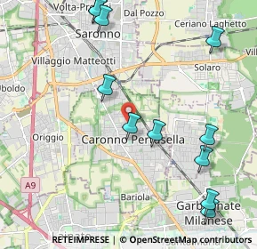 Mappa Via Alessandro Manzoni, 21042 Caronno Pertusella VA, Italia (2.49455)