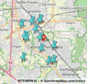 Mappa Via Alessandro Manzoni, 21042 Caronno Pertusella VA, Italia (1.65615)