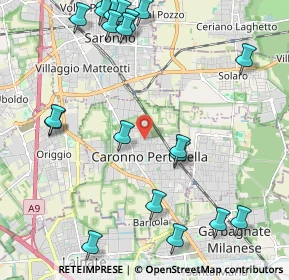 Mappa Via Alessandro Manzoni, 21042 Caronno Pertusella VA, Italia (2.715)
