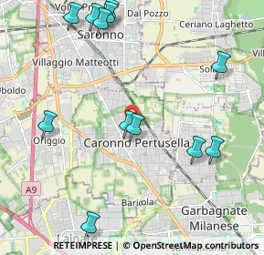 Mappa Via Alessandro Manzoni, 21042 Caronno Pertusella VA, Italia (2.47917)