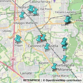 Mappa Via Alessandro Manzoni, 21042 Caronno Pertusella VA, Italia (2.5125)