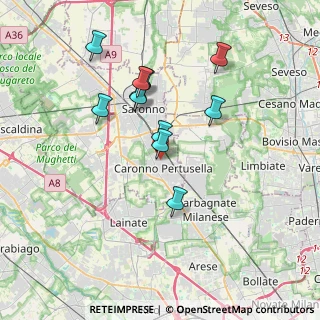 Mappa Via Alessandro Manzoni, 21042 Caronno Pertusella VA, Italia (3.22364)
