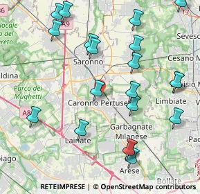 Mappa Via Alessandro Manzoni, 21042 Caronno Pertusella VA, Italia (4.7965)