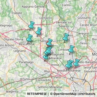 Mappa Via Alessandro Manzoni, 21042 Caronno Pertusella VA, Italia (6.57167)