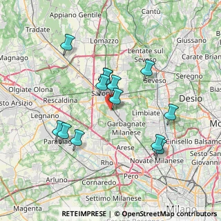 Mappa Via Alessandro Manzoni, 21042 Caronno Pertusella VA, Italia (6.68692)