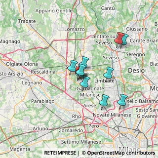 Mappa Via Alessandro Manzoni, 21042 Caronno Pertusella VA, Italia (4.95909)