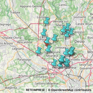 Mappa Via Formentano Vittorio, 21042 Caronno Pertusella VA, Italia (7.3155)