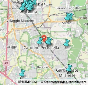 Mappa Via Formentano Vittorio, 21042 Caronno Pertusella VA, Italia (2.754)