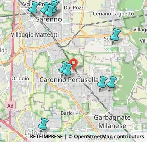 Mappa Via Formentano Vittorio, 21042 Caronno Pertusella VA, Italia (2.50909)