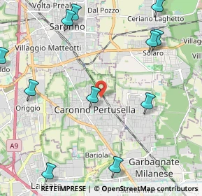 Mappa Via Formentano Vittorio, 21042 Caronno Pertusella VA, Italia (2.82909)