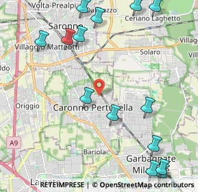 Mappa Via Formentano Vittorio, 21042 Caronno Pertusella VA, Italia (2.80214)