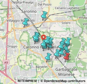 Mappa Via Formentano Vittorio, 21042 Caronno Pertusella VA, Italia (1.47737)