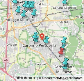 Mappa Via Formentano Vittorio, 21042 Caronno Pertusella VA, Italia (2.58889)