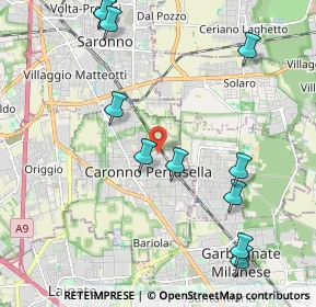 Mappa Via Formentano Vittorio, 21042 Caronno Pertusella VA, Italia (2.43182)