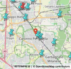 Mappa Via Formentano Vittorio, 21042 Caronno Pertusella VA, Italia (2.94063)