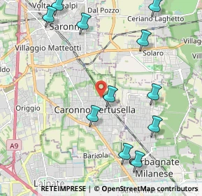 Mappa Via Formentano Vittorio, 21042 Caronno Pertusella VA, Italia (2.47909)