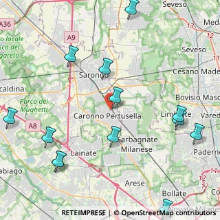 Mappa Via Formentano Vittorio, 21042 Caronno Pertusella VA, Italia (5.51)