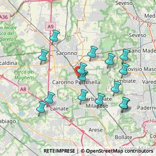Mappa Via Formentano Vittorio, 21042 Caronno Pertusella VA, Italia (3.98067)