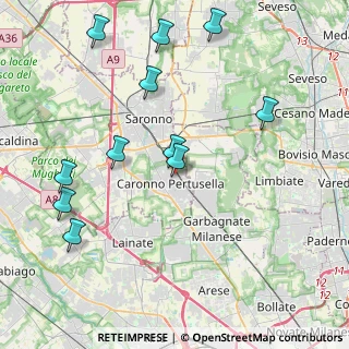 Mappa Via Formentano Vittorio, 21042 Caronno Pertusella VA, Italia (4.60091)