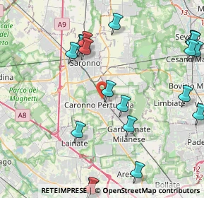 Mappa Via Formentano Vittorio, 21042 Caronno Pertusella VA, Italia (5.253)