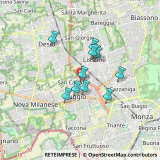 Mappa Via Ermete Novelli, 20851 Lissone MB, Italia (1.35273)