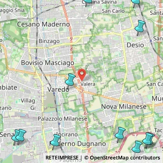 Mappa Via Cividale, 20814 Varedo MB, Italia (4.10091)