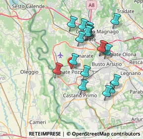 Mappa Via Garibaldi Giuseppe, 21015 Lonate Pozzolo VA, Italia (7.00444)