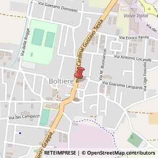 Mappa Via Cardinal G. Testa, 8, 24040 Boltiere, Bergamo (Lombardia)