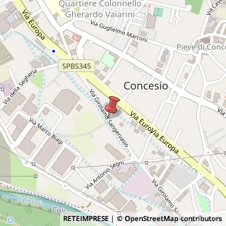 Mappa Via Gerolamo Sangervasio, 22, 25062 Concesio, Brescia (Lombardia)
