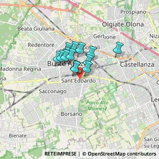 Mappa Via Asti, 21052 Busto Arsizio VA, Italia (1.07429)