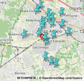 Mappa Via Piacenza, 21052 Busto Arsizio VA, Italia (1.725)