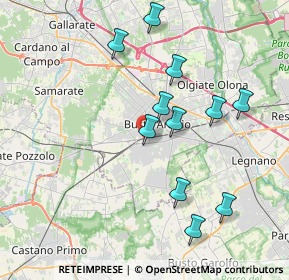 Mappa Via Piacenza, 21052 Busto Arsizio VA, Italia (3.74727)