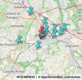 Mappa Via Piacenza, 21052 Busto Arsizio VA, Italia (2.33385)