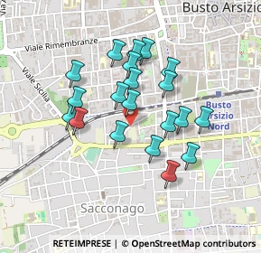 Mappa Via Piacenza, 21052 Busto Arsizio VA, Italia (0.371)