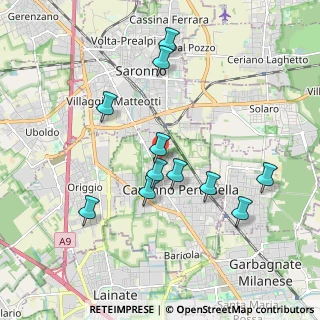 Mappa Via Carducci, 21042 Caronno Pertusella VA, Italia (1.81091)