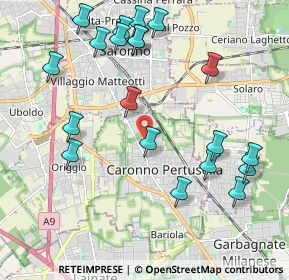 Mappa Via Giuseppe Ungaretti, 21042 Caronno Pertusella VA, Italia (2.308)