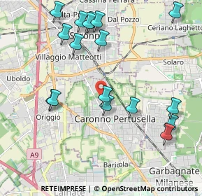 Mappa Via Carducci, 21042 Caronno Pertusella VA, Italia (2.28176)
