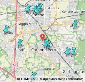 Mappa Via Giuseppe Ungaretti, 21042 Caronno Pertusella VA, Italia (2.52308)