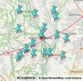 Mappa Via Sant'Antonio, 20056 Trezzo sull'Adda MI, Italia (3.94667)