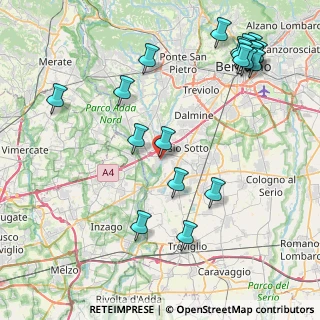 Mappa Piazza Don Todeschini, 24041 Brembate BG, Italia (10.2935)