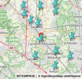 Mappa Via Monte Nero, 21042 Caronno Pertusella VA, Italia (4.79462)