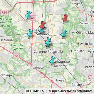Mappa Via Monte Nero, 21042 Caronno Pertusella VA, Italia (3.04273)