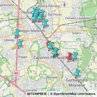 Mappa Via Monte Nero, 21042 Caronno Pertusella VA, Italia (2.29333)