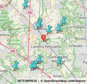 Mappa Via G. Guareschi, 21042 Caronno Pertusella VA, Italia (4.35727)