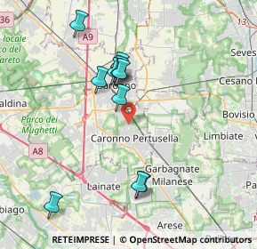 Mappa Via G. Guareschi, 21042 Caronno Pertusella VA, Italia (3.56)