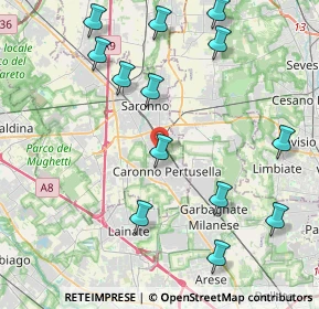 Mappa Via G. Guareschi, 21042 Caronno Pertusella VA, Italia (4.80538)